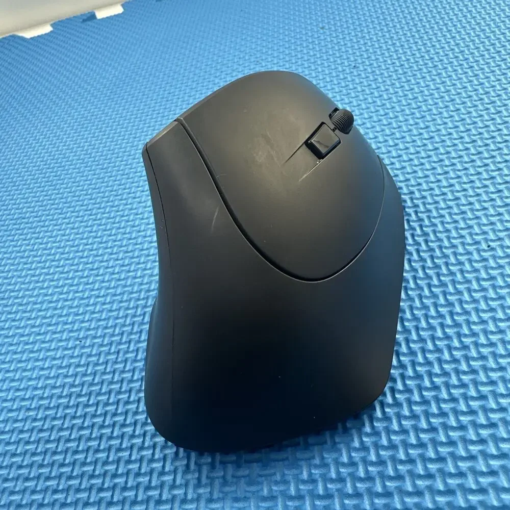Bluetooth Wireless Vertical Mouse Black - Silent Noiseless Ergonomic Design